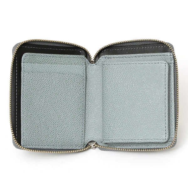  【SOPO】 フランス製高級レザー ミニ財布 二つ折り 本革 薄い ラウンドファスナー 小さい 財布 ブランド ブルー ネイビー 青色 メンズ レディース ユニセックス 小銭入れあり 小型 ファスナー 薄型 おしゃれ プレゼント 革 レザー ソポ SO36