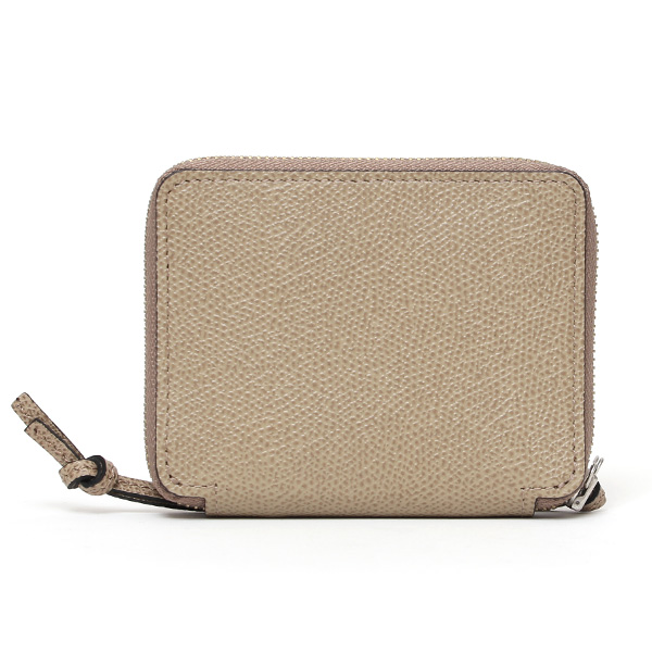  【SOPO】 フランス製高級レザー ミニ財布 二つ折り 本革 薄い ラウンドファスナー 小さい 財布 ブランド ベージュ 肌色 メンズ レディース ユニセックス 小銭入れあり 小型 ファスナー 薄型 おしゃれ プレゼント 革 レザー ソポ SO36