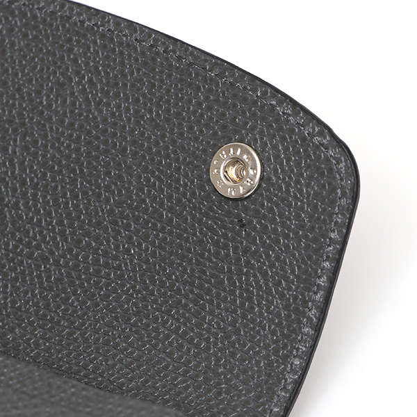  【SOPO】 フランス製高級レザー ミニ財布 本革 薄い 小さい 財布 トラッカーウォレット ブランド ダークグレー グレー グレイ 灰色 メンズ レディース ユニセックス 小型 コンパクト 薄型 さいふ おしゃれ プレゼント 日本製 革 レザー ソポ SO58