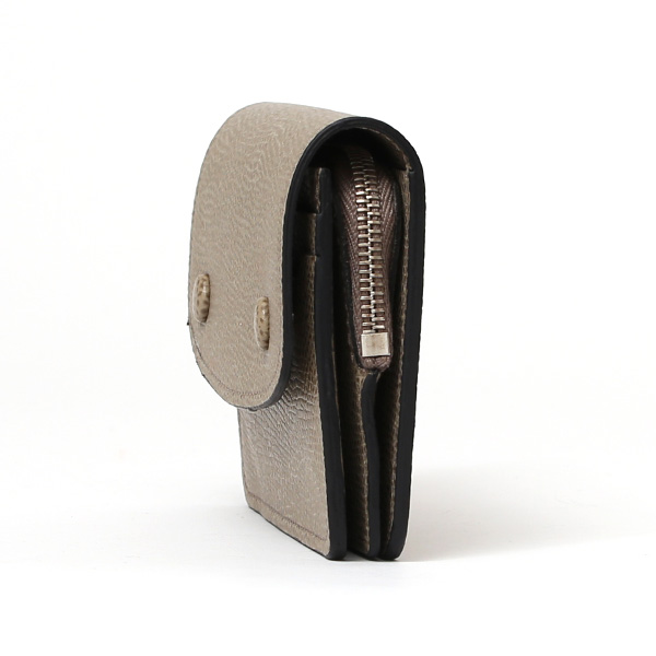  【SOPO】 フランス製高級レザー ミニ財布 本革 薄い 小さい 財布 トラッカーウォレット ブランド ベージュ 肌色 メンズ レディース ユニセックス 小型 コンパクト 薄型 さいふ おしゃれ プレゼント 日本製 革 レザー ソポ SO58