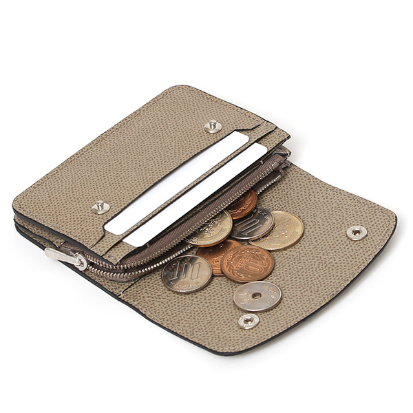  【SOPO】 フランス製高級レザー ミニ財布 本革 薄い 小さい 財布 トラッカーウォレット ブランド ベージュ 肌色 メンズ レディース ユニセックス 小型 コンパクト 薄型 さいふ おしゃれ プレゼント 日本製 革 レザー ソポ SO58