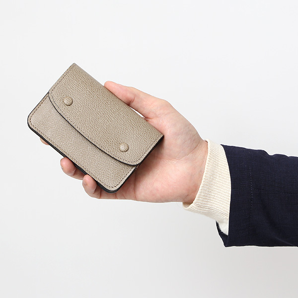  【SOPO】 フランス製高級レザー ミニ財布 本革 薄い 小さい 財布 トラッカーウォレット ブランド ベージュ 肌色 メンズ レディース ユニセックス 小型 コンパクト 薄型 さいふ おしゃれ プレゼント 日本製 革 レザー ソポ SO58