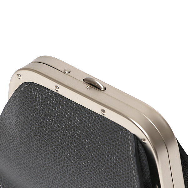  【SOPO】 フランス製高級レザー がま口 ミニ財布 カード収納 お札二つ折り可 本革 小銭入れ 財布 ブランド ダークグレー グレー グレイ 灰色 メンズ レディース ユニセックス コインケース おしゃれ プレゼント 革 レザー 国産 日本製 ソポ SO53