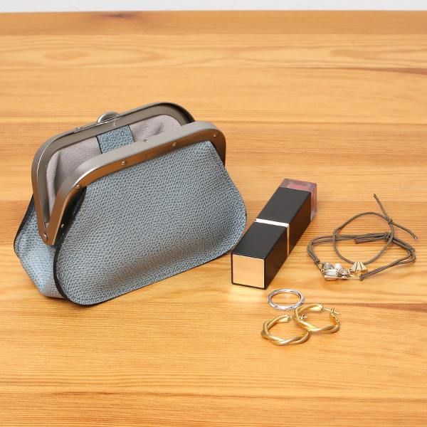  【SOPO】 フランス製高級レザー がま口 ミニ財布 カード収納 お札二つ折り可 本革 小銭入れ 財布 ブランド ブルー ネイビー 青色 メンズ レディース ユニセックス コインケース おしゃれ プレゼント 革 レザー 国産 日本製 ソポ SO53