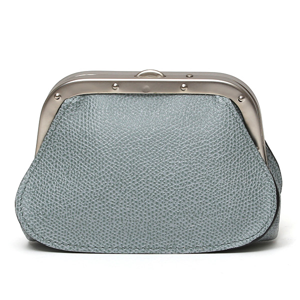  【SOPO】 フランス製高級レザー がま口 ミニ財布 カード収納 お札二つ折り可 本革 小銭入れ 財布 ブランド ブルー ネイビー 青色 メンズ レディース ユニセックス コインケース おしゃれ プレゼント 革 レザー 国産 日本製 ソポ SO53