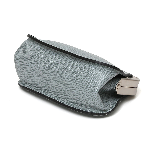  【SOPO】 フランス製高級レザー がま口 ミニ財布 カード収納 お札二つ折り可 本革 小銭入れ 財布 ブランド ブルー ネイビー 青色 メンズ レディース ユニセックス コインケース おしゃれ プレゼント 革 レザー 国産 日本製 ソポ SO53