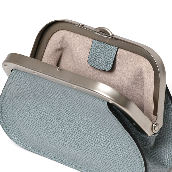  【SOPO】 フランス製高級レザー がま口 ミニ財布 カード収納 お札二つ折り可 本革 小銭入れ 財布 ブランド ブルー ネイビー 青色 メンズ レディース ユニセックス コインケース おしゃれ プレゼント 革 レザー 国産 日本製 ソポ SO53