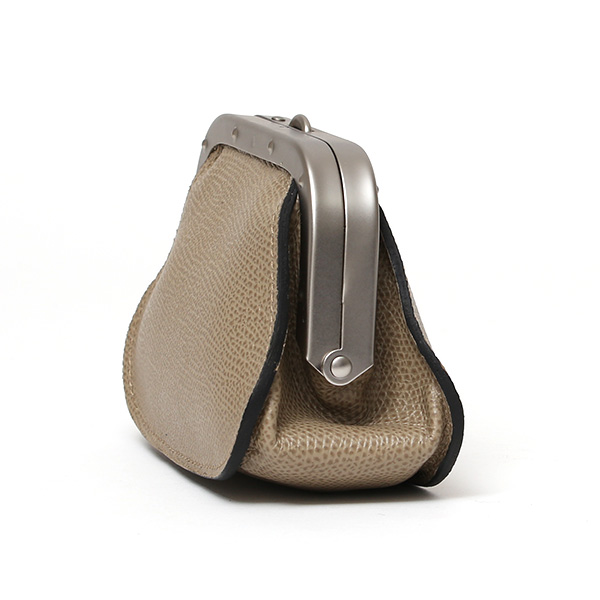  【SOPO】 フランス製高級レザー がま口 ミニ財布 カード収納 お札二つ折り可 本革 小銭入れ 財布 ブランド ベージュ 肌色 メンズ レディース ユニセックス コインケース おしゃれ プレゼント 革 レザー 国産 日本製 ソポ SO53