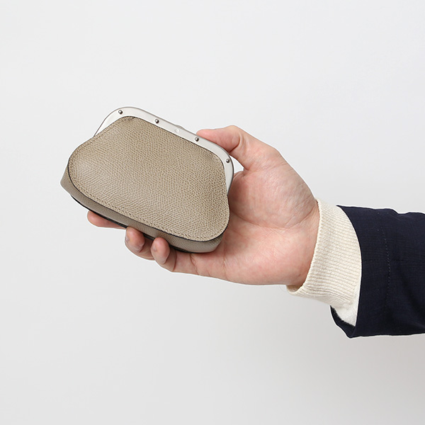  【SOPO】 フランス製高級レザー がま口 ミニ財布 カード収納 お札二つ折り可 本革 小銭入れ 財布 ブランド ベージュ 肌色 メンズ レディース ユニセックス コインケース おしゃれ プレゼント 革 レザー 国産 日本製 ソポ SO53