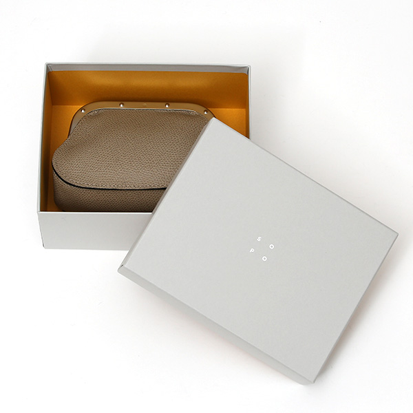  【SOPO】 フランス製高級レザー がま口 ミニ財布 カード収納 お札二つ折り可 本革 小銭入れ 財布 ブランド ベージュ 肌色 メンズ レディース ユニセックス コインケース おしゃれ プレゼント 革 レザー 国産 日本製 ソポ SO53