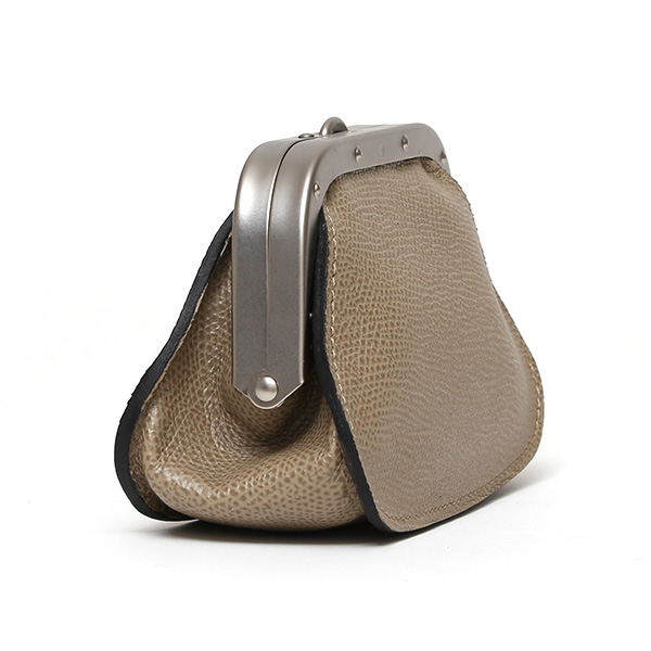  【SOPO】 フランス製高級レザー がま口 ミニ財布 カード収納 お札二つ折り可 本革 小銭入れ 財布 ブランド ベージュ 肌色 メンズ レディース ユニセックス コインケース おしゃれ プレゼント 革 レザー 国産 日本製 ソポ SO53