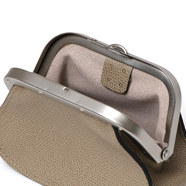  【SOPO】 フランス製高級レザー がま口 ミニ財布 カード収納 お札二つ折り可 本革 小銭入れ 財布 ブランド ベージュ 肌色 メンズ レディース ユニセックス コインケース おしゃれ プレゼント 革 レザー 国産 日本製 ソポ SO53