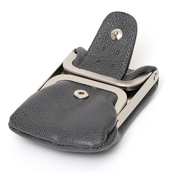  【SOPO】 フランス製高級レザー コインケース 本革 小銭入れ ミニ財布 小さい 財布 ブランド ダークグレー グレー グレイ 灰色 メンズ レディース ユニセックス 小型 アクセサリー入れ 小物入れ 薄型 おしゃれ 日本製 プレゼント 革 レザー ソポ SO51