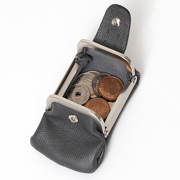  【SOPO】 フランス製高級レザー コインケース 本革 小銭入れ ミニ財布 小さい 財布 ブランド ダークグレー グレー グレイ 灰色 メンズ レディース ユニセックス 小型 アクセサリー入れ 小物入れ 薄型 おしゃれ 日本製 プレゼント 革 レザー ソポ SO51