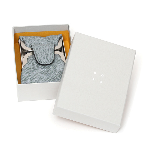  【SOPO】 フランス製高級レザー コインケース 本革 小銭入れ ミニ財布 小さい 財布 ブランド ブルー ネイビー 青色 メンズ レディース ユニセックス 小型 アクセサリー入れ 小物入れ 薄型 おしゃれ 日本製 プレゼント 革 レザー ソポ SO51