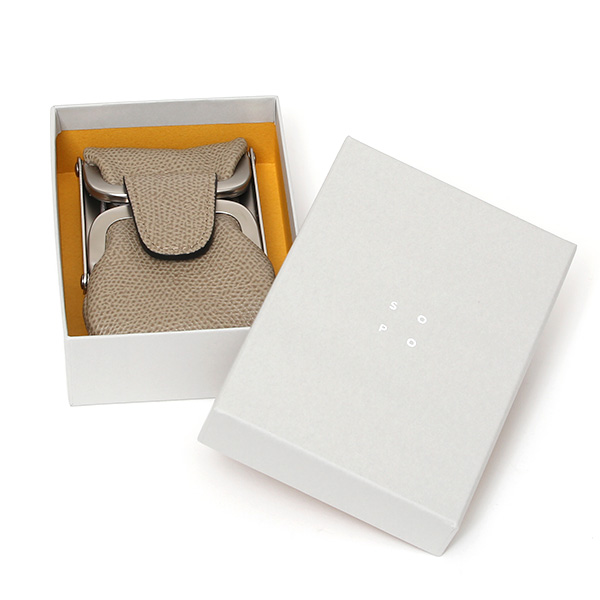 【SOPO】 フランス製高級レザー コインケース 本革 小銭入れ ミニ財布 小さい 財布 ブランド ベージュ 肌色 メンズ レディース ユニセックス 小型 アクセサリー入れ 小物入れ 薄型 おしゃれ 日本製 プレゼント 革 レザー ソポ SO51