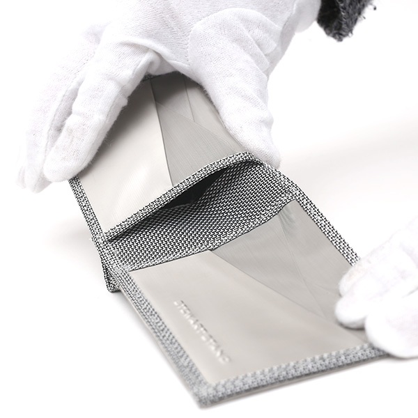  二つ折り財布 メンズ スキミング防止 小銭入れなし おしゃれ シルバー 銀色 スチュワート・スタンド(STEWART/STAND)