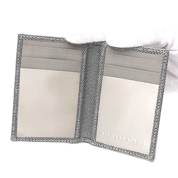 カードケース スキミング防止 ICカード クレジットカード メンズ レディース シルバー 銀色 スチュワート・スタンド(STEWART/STAND)