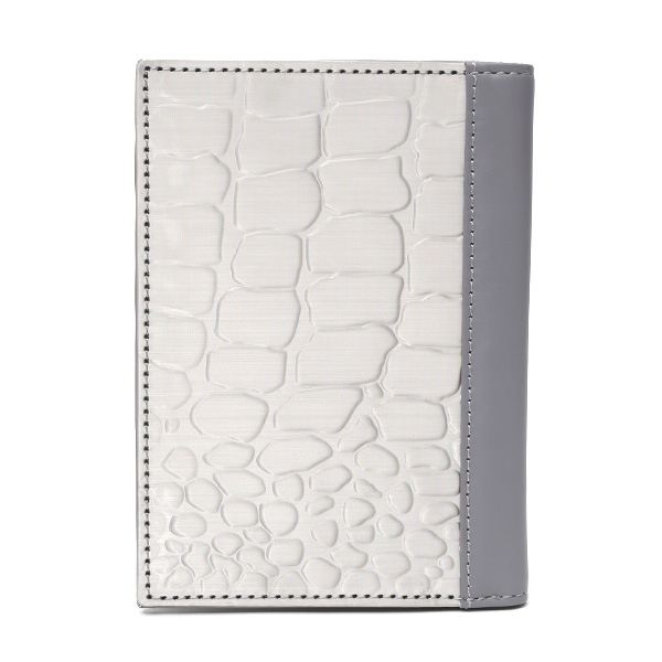  パスポートケース スキミング防止 パスポートカバー シルバー 銀色 スチュワート・スタンド(STEWART/STAND)