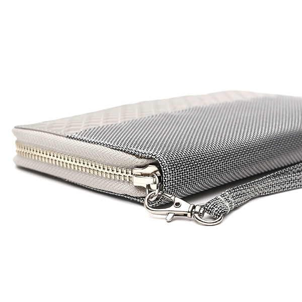  長財布 ラウンドファスナー スキミング防止 メンズ レディース ラウンドジップ シルバー 銀色 スチュワート・スタンド(STEWART/STAND)