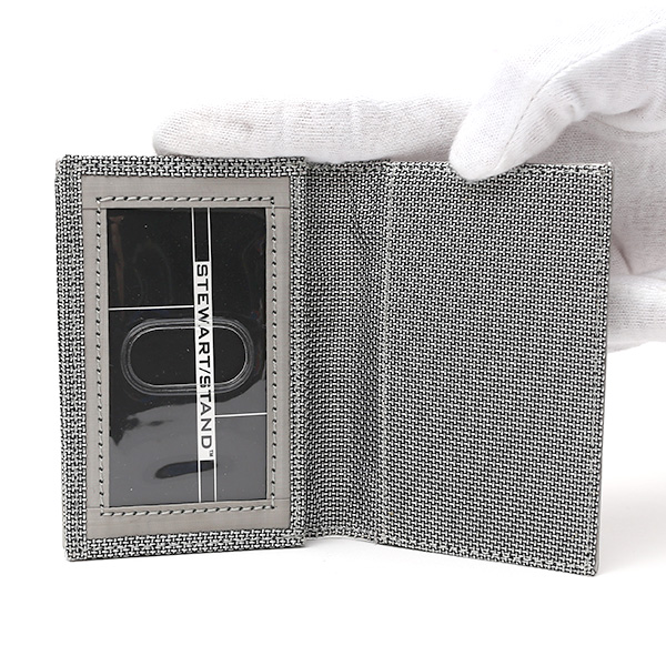  名刺入れ メンズ ブランド シルバー 銀色 スチュワート・スタンド(STEWART/STAND)
