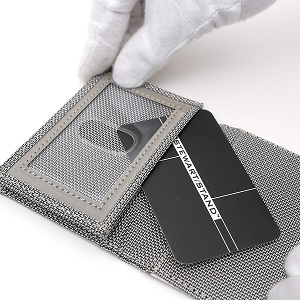  名刺入れ メンズ ブランド シルバー 銀色 スチュワート・スタンド(STEWART/STAND)