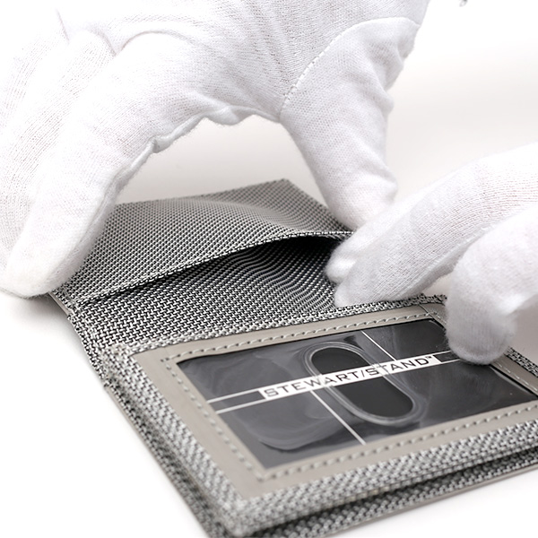  名刺入れ メンズ ブランド シルバー 銀色 スチュワート・スタンド(STEWART/STAND)