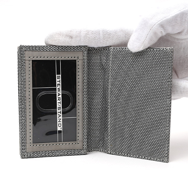  名刺入れ メンズ ブランド シルバー 銀色 スチュワート・スタンド(STEWART/STAND)