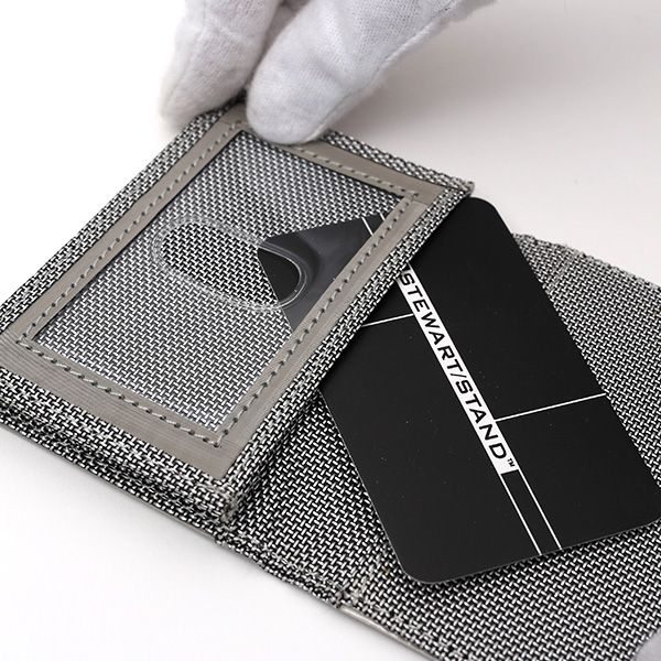  名刺入れ メンズ ブランド シルバー 銀色 スチュワート・スタンド(STEWART/STAND)