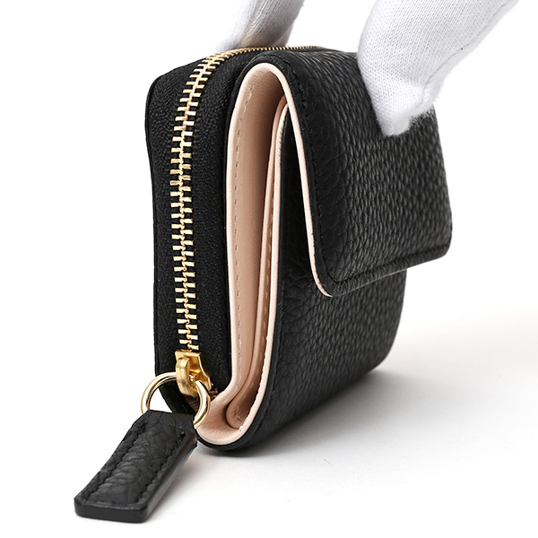  二つ折り レザー 本革 財布 メンズ レディース ブラック 黒 黒色 小銭入れ 日本製 ブランド 皮 サイフ StitchandSew(スティッチアンドソー)