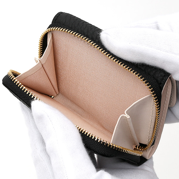  二つ折り レザー 本革 財布 メンズ レディース ブラック 黒 黒色 小銭入れ 日本製 ブランド 皮 サイフ StitchandSew(スティッチアンドソー)