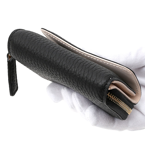  二つ折り レザー 本革 財布 メンズ レディース ブラック 黒 黒色 小銭入れ 日本製 ブランド 皮 サイフ StitchandSew(スティッチアンドソー)