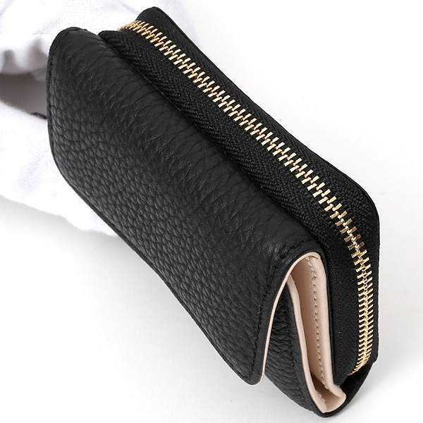  二つ折り レザー 本革 財布 メンズ レディース ブラック 黒 黒色 小銭入れ 日本製 ブランド 皮 サイフ StitchandSew(スティッチアンドソー)