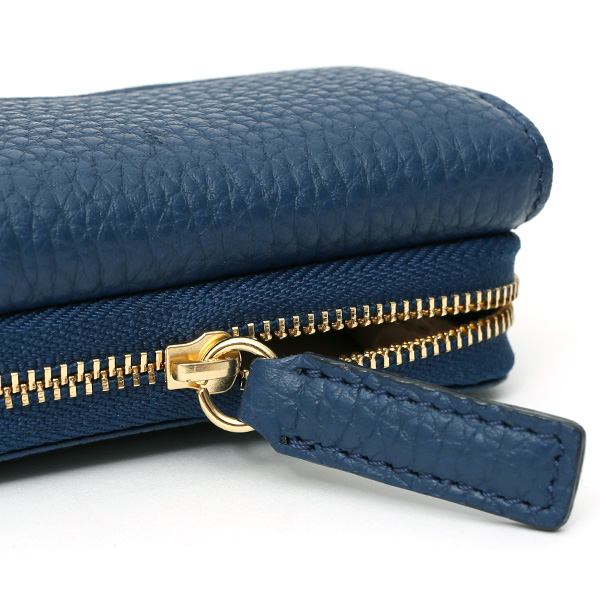  二つ折り レザー 本革 財布 メンズ レディース ブルー ネイビー 青色 小銭入れ 日本製 ブランド 皮 サイフ StitchandSew(スティッチアンドソー)