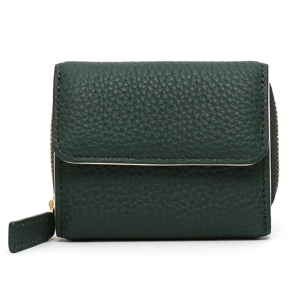 StitchandSew(スティッチアンドソー) レザー ウォレット 二つ折り財布 グリーン