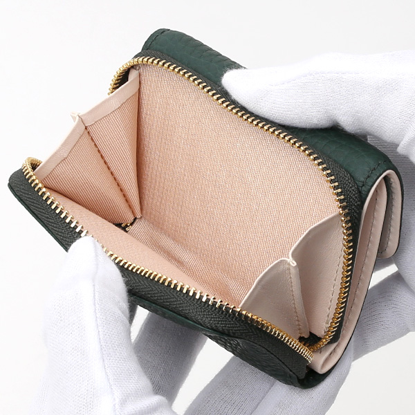  二つ折り レザー 本革 財布 メンズ レディース グリーン 緑色 小銭入れ 日本製 ブランド 皮 サイフ StitchandSew(スティッチアンドソー)