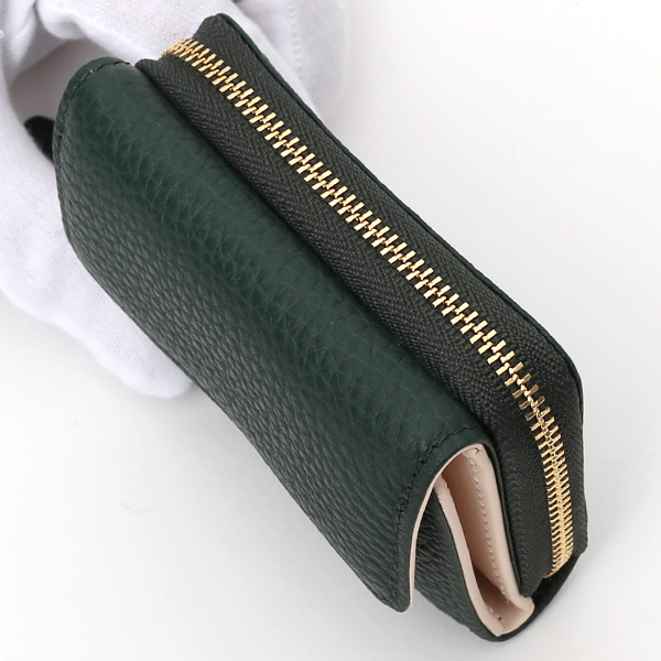  二つ折り レザー 本革 財布 メンズ レディース グリーン 緑色 小銭入れ 日本製 ブランド 皮 サイフ StitchandSew(スティッチアンドソー)