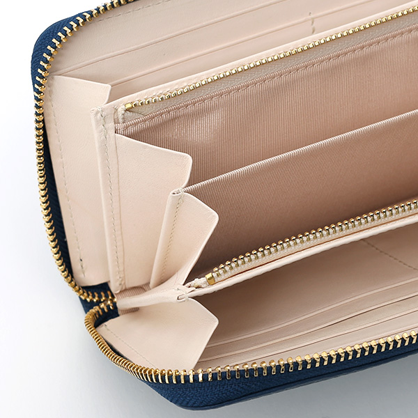  長財布 ラウンドファスナー 本革 レザー メンズ レディース ブルー ネイビー 青色 日本製 ラウンドジップ 大容量 StitchandSew(スティッチアンドソー)