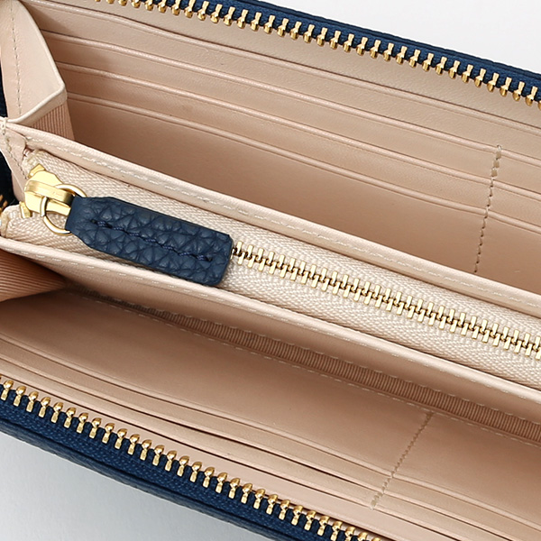  長財布 ラウンドファスナー 本革 レザー メンズ レディース ブルー ネイビー 青色 日本製 ラウンドジップ 大容量 StitchandSew(スティッチアンドソー)