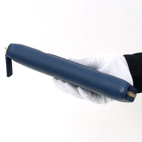  長財布 ラウンドファスナー 本革 レザー メンズ レディース ブルー ネイビー 青色 日本製 ラウンドジップ 大容量 StitchandSew(スティッチアンドソー)