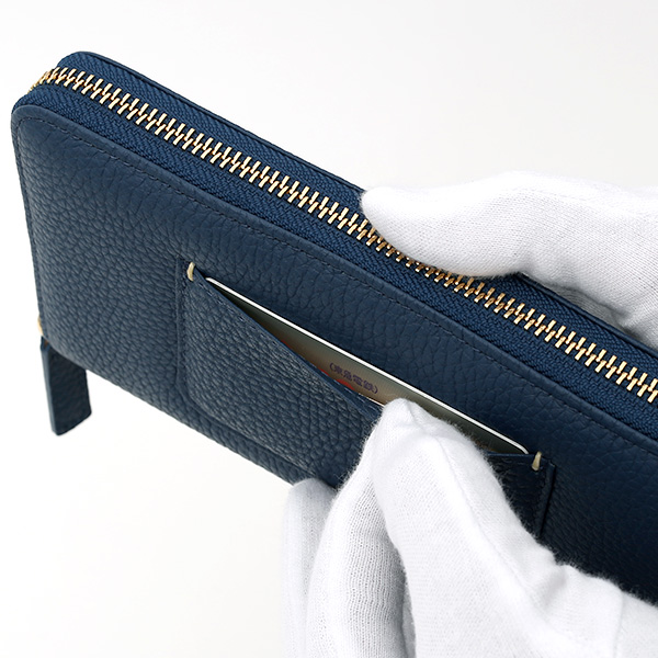  長財布 ラウンドファスナー 本革 レザー メンズ レディース ブルー ネイビー 青色 日本製 ラウンドジップ 大容量 StitchandSew(スティッチアンドソー)