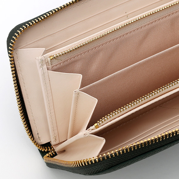  長財布 ラウンドファスナー 本革 レザー メンズ レディース グリーン 緑色 日本製 ラウンドジップ 大容量 StitchandSew(スティッチアンドソー)