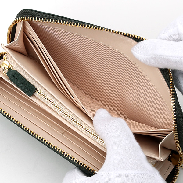  長財布 ラウンドファスナー 本革 レザー メンズ レディース グリーン 緑色 日本製 ラウンドジップ 大容量 StitchandSew(スティッチアンドソー)