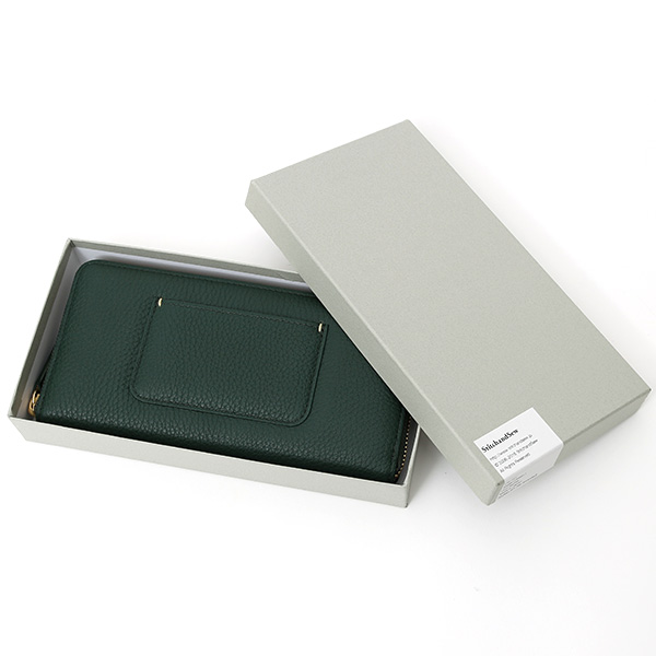  長財布 ラウンドファスナー 本革 レザー メンズ レディース グリーン 緑色 日本製 ラウンドジップ 大容量 StitchandSew(スティッチアンドソー)