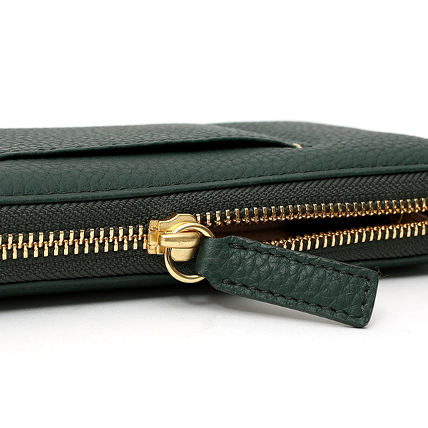 長財布 ラウンドファスナー 本革 レザー メンズ レディース グリーン 緑色 日本製 ラウンドジップ 大容量 StitchandSew(スティッチアンドソー)