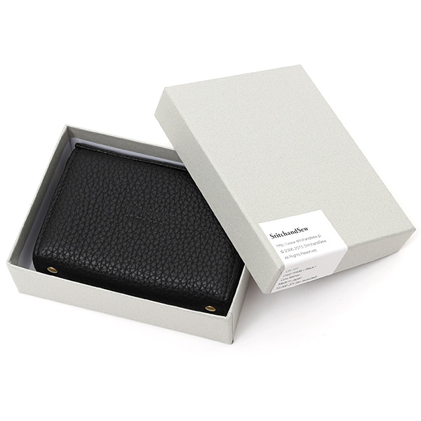  名刺入れ 本革 日本製 メンズ カードケース ブラック 黒 黒色 レザー 革 国内生産 皮 カード入れ レディース StitchandSew(スティッチアンドソー)
