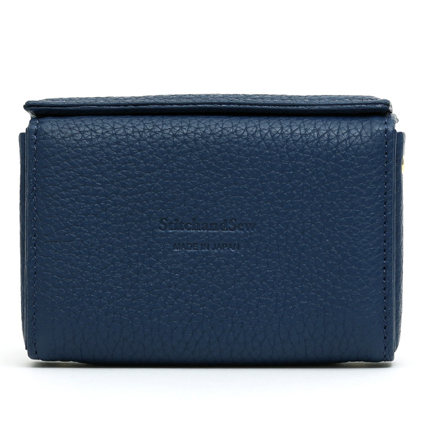 StitchandSew(スティッチアンドソー) レザー カードケース 名刺入れ ネイビー