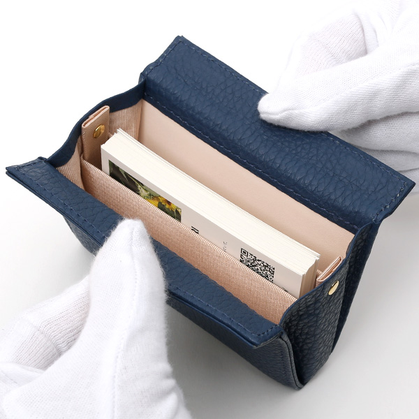 名刺入れ 本革 日本製 メンズ カードケース ブルー ネイビー 青色 レザー 革 国内生産 皮 カード入れ レディース StitchandSew(スティッチアンドソー)