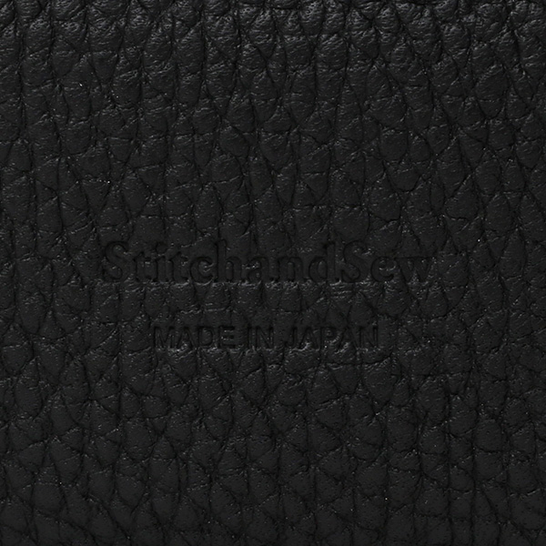 定期入れ パスケース 本革 レザー メンズ レディース ブラック 黒 黒色 日本製 カードケース 革 レザー StitchandSew(スティッチアンドソー)