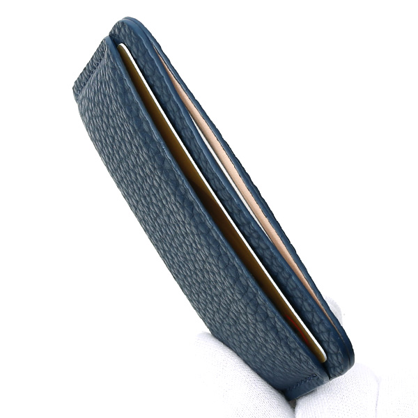  定期入れ パスケース 本革 レザー メンズ レディース ブルー ネイビー 青色 日本製 カードケース 革 レザー StitchandSew(スティッチアンドソー)